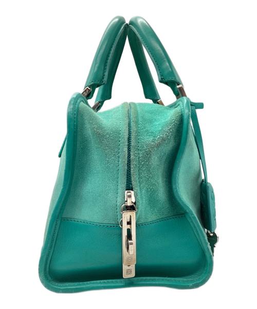 LOEWE（ロエベ）LOEWE (ロエベ) アマソナ28 ハンドバッグ ブルーの古着・服飾アイテム