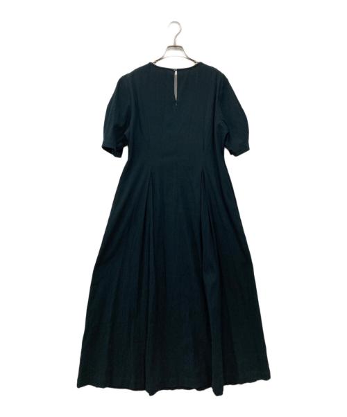 IENA LA BOUCLE（イエナ ラ ブークル）IENA LA BOUCLE (イエナ ラ ブークル) サッカーVネックワンピース グリーン サイズ:40の古着・服飾アイテム