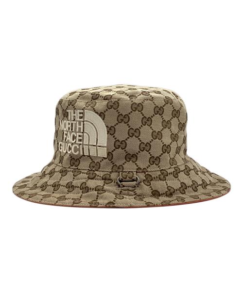 THE NORTH FACE（ザ ノース フェイス）THE NORTH FACE (ザ ノース フェイス) GUCCI (グッチ) GGバケットハット ベージュ×オレンジの古着・服飾アイテム