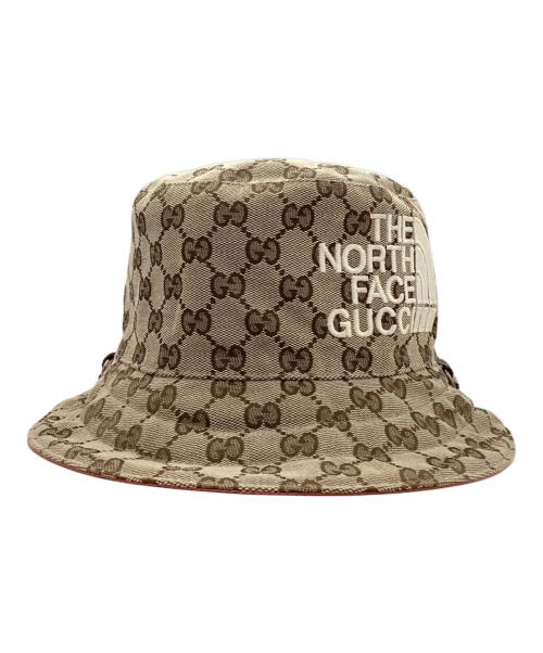 THE NORTH FACE（ザ ノース フェイス）THE NORTH FACE (ザ ノース フェイス) GUCCI (グッチ) GGバケットハット ベージュ×オレンジの古着・服飾アイテム