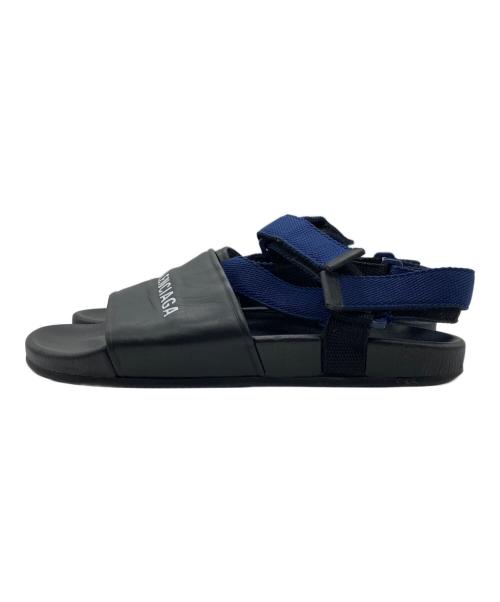 BALENCIAGA（バレンシアガ）BALENCIAGA (バレンシアガ) ベルクロストラップサンダル ブラック サイズ:43の古着・服飾アイテム