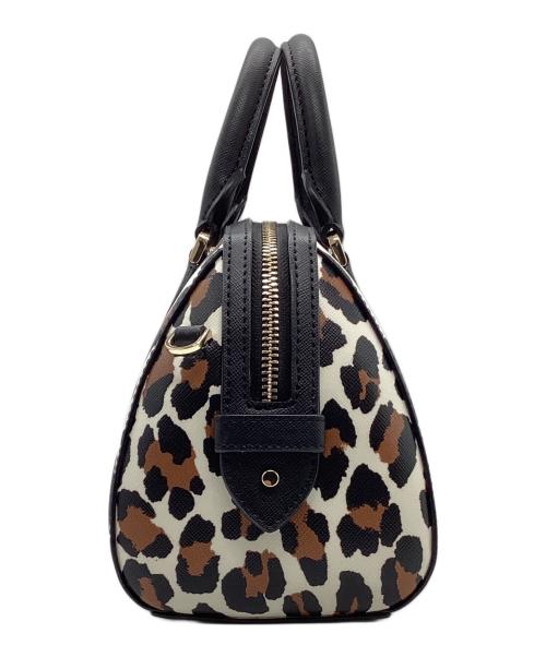 Kate Spade（ケイトスペード）Kate Spade (ケイトスペード) マディソン スポッテッド レオパード プリント ドーリー ダッフル クロスボディ ベージュ×ホワイトの古着・服飾アイテム