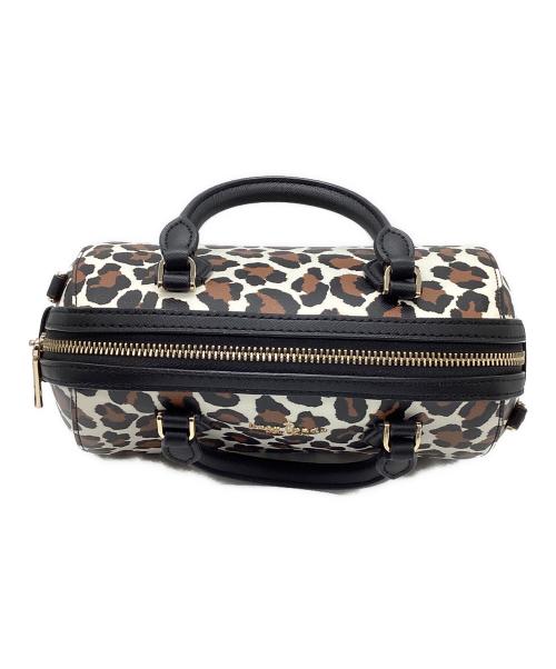 Kate Spade（ケイトスペード）Kate Spade (ケイトスペード) マディソン スポッテッド レオパード プリント ドーリー ダッフル クロスボディ ベージュ×ホワイトの古着・服飾アイテム