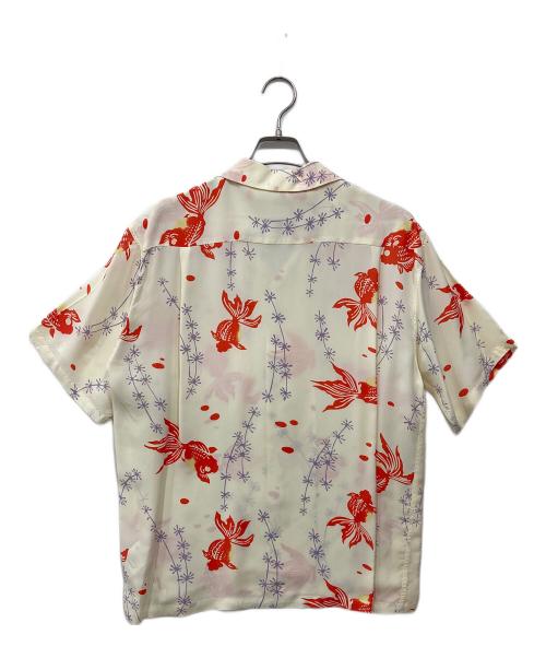 Sun Surf（サンサーフ）Sun Surf (サンサーフ) RAYON HAWAIIAN SHIRT アイボリー×レッド サイズ:Lの古着・服飾アイテム