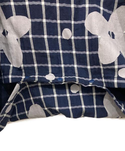 SOU・SOU（ソウソウ）SOU・SOU (ソウソウ) le coq sportif (ルコックスポルティフ) フラワープリントワンピース ネイビー サイズ:Sの古着・服飾アイテム