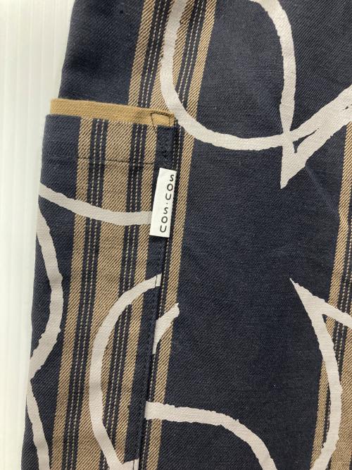 SOU・SOU（ソウソウ）SOU・SOU (ソウソウ) コットンリネンパンツ ネイビー サイズ:Sの古着・服飾アイテム