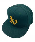 New Era×59 FIFTY AT 50ニューエラ×フィフティーナイン フィフティー アット フィフティー）の古着「キャップ」｜グリーン
