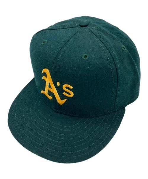 New Era（ニューエラ）New Era (ニューエラ) 59 FIFTY AT 50 (フィフティーナイン フィフティー アット フィフティー) キャップ グリーン サイズ:SIZE 7 5/8の古着・服飾アイテム