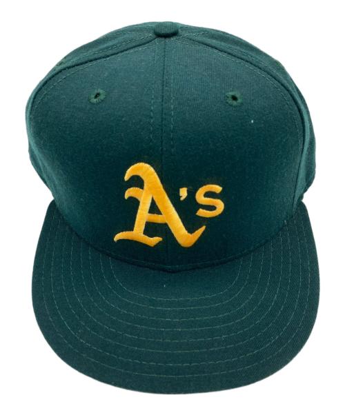 New Era（ニューエラ）New Era (ニューエラ) 59 FIFTY AT 50 (フィフティーナイン フィフティー アット フィフティー) キャップ グリーン サイズ:SIZE 7 5/8の古着・服飾アイテム