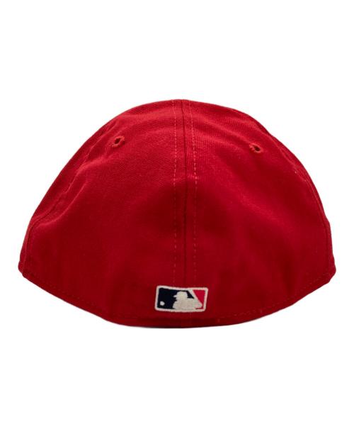 New Era（ニューエラ）New Era (ニューエラ) 59 FIFTY AT 50 キャップ レッド サイズ:SIZE 7 3/4の古着・服飾アイテム