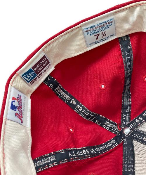 New Era（ニューエラ）New Era (ニューエラ) 59 FIFTY AT 50 キャップ レッド サイズ:SIZE 7 3/4の古着・服飾アイテム