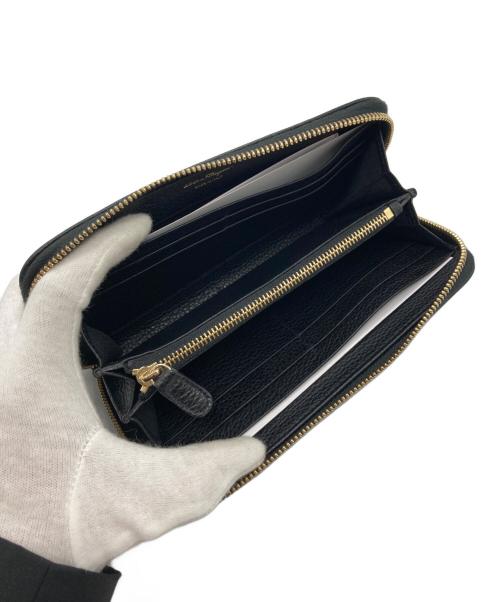 Salvatore Ferragamo（サルヴァトーレ フェラガモ）Salvatore Ferragamo (サルヴァトーレ フェラガモ) ラウンドファスナーウォレット ブラックの古着・服飾アイテム