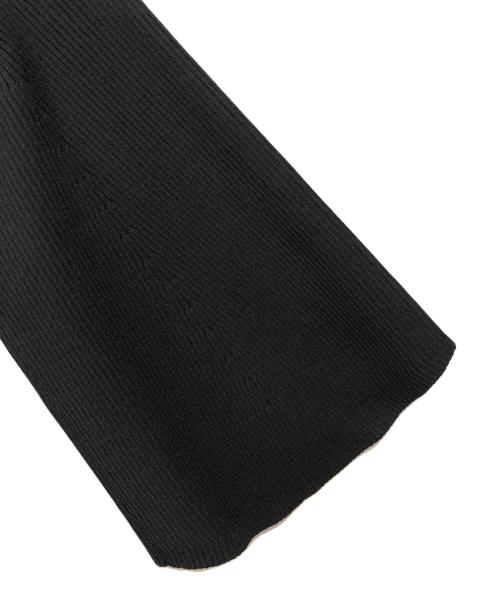 Adam et Rope（アダム エ ロペ）Adam et Rope (アダム エ ロペ) ペプラムコンビニットプルオーバー ブラック サイズ:Freeの古着・服飾アイテム