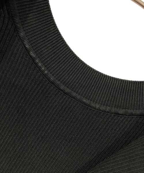 Adam et Rope（アダム エ ロペ）Adam et Rope (アダム エ ロペ) ペプラムコンビニットプルオーバー ブラック サイズ:Freeの古着・服飾アイテム