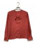 ANAYI（アナイ）の古着「ボウタイネックシフォンドットブラウス」｜レッド