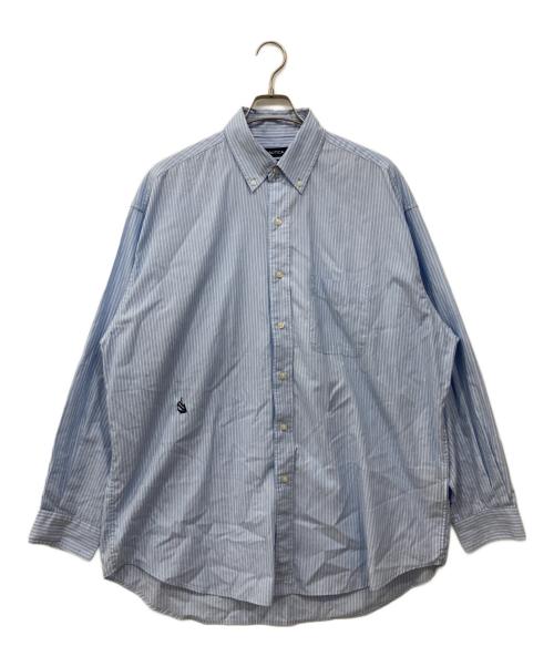 NAUTICA（ノーティカ）NAUTICA (ノーティカ) ストライプシャツ ブルー サイズ:XLの古着・服飾アイテム