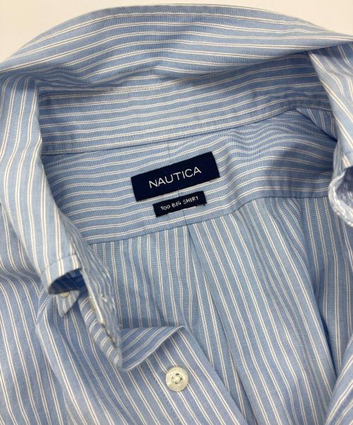NAUTICA（ノーティカ）NAUTICA (ノーティカ) ストライプシャツ ブルー サイズ:XLの古着・服飾アイテム