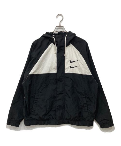 NIKE（ナイキ）NIKE (ナイキ) ダブルスウォッシュウーブンフーデッドジャケット ブラック サイズ:XXLの古着・服飾アイテム