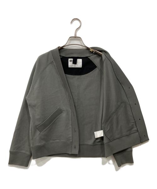 MHL（エムエイチエル）MHL (エムエイチエル) WORN COTTON ジャージカーディガン グレー サイズ:2の古着・服飾アイテム