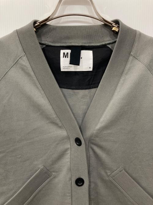 MHL（エムエイチエル）MHL (エムエイチエル) WORN COTTON ジャージカーディガン グレー サイズ:2の古着・服飾アイテム