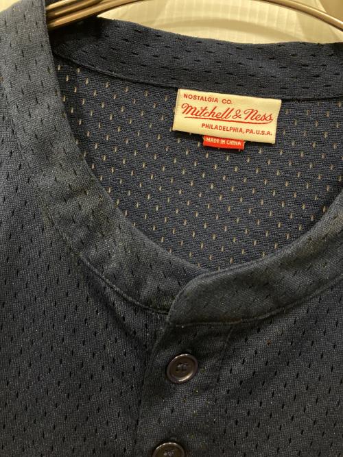 MITCHELL & NESS（ミッチェルアンドネス）MITCHELL & NESS (ミッチェルアンドネス) COOPERSTOWN (クーパーズタウン) ゲームシャツ ネイビー サイズ:XLの古着・服飾アイテム