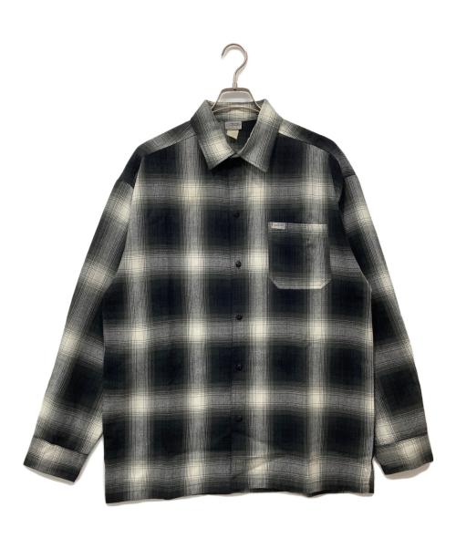 CalTop（キャルトップ）CalTop (キャルトップ) オンブレチェックシャツ グレー サイズ:Lの古着・服飾アイテム