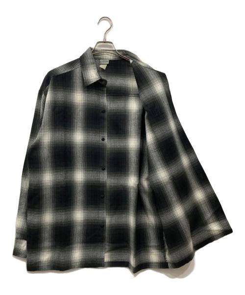 CalTop（キャルトップ）CalTop (キャルトップ) オンブレチェックシャツ グレー サイズ:Lの古着・服飾アイテム