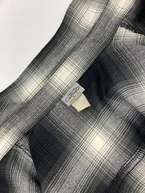 CalTop（キャルトップ）CalTop (キャルトップ) オンブレチェックシャツ グレー サイズ:Lの古着・服飾アイテム
