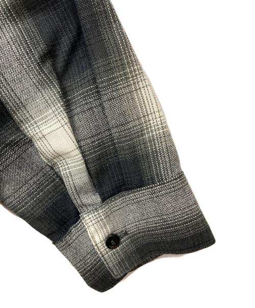 CalTop（キャルトップ）CalTop (キャルトップ) オンブレチェックシャツ グレー サイズ:Lの古着・服飾アイテム