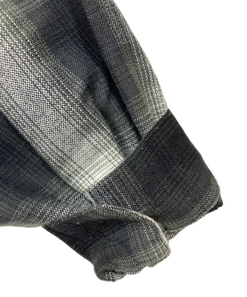 CalTop（キャルトップ）CalTop (キャルトップ) オンブレチェックシャツ グレー サイズ:Lの古着・服飾アイテム