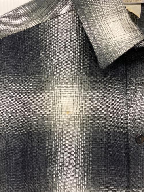 CalTop（キャルトップ）CalTop (キャルトップ) オンブレチェックシャツ グレー サイズ:Lの古着・服飾アイテム