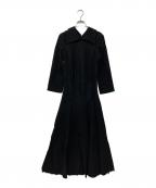 JUNYA WATANABE COMME des GARCONS(ジュンヤワタナベ コムデギャルソン）の古着「カットオフウールワンピース」｜ブラック