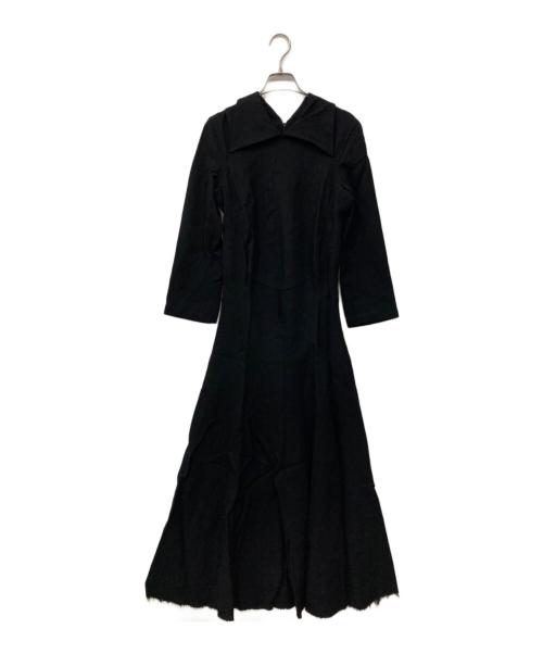 JUNYA WATANABE COMME des GARCONS（(ジュンヤワタナベ コムデギャルソン）JUNYA WATANABE COMME des GARCONS ((ジュンヤワタナベ コムデギャルソン) カットオフウールワンピース ブラック サイズ:Sの古着・服飾アイテム