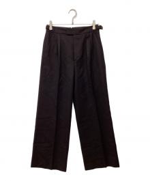 MARGARET HOWELL×FOXBROTHERS（マーガレットハウエル）の古着「ウールパンツ」｜ブラック