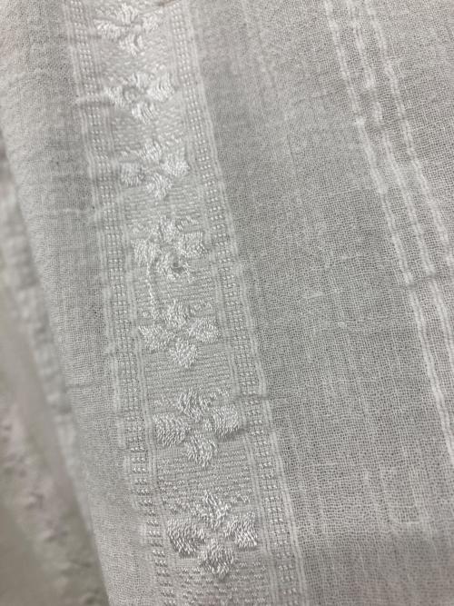 ne quittez pas（ヌキテパ）ne quittez pas (ヌキテパ) コットンレーヨン 刺繍 エンブロイダリーブラウス ホワイト サイズ:Freeの古着・服飾アイテム