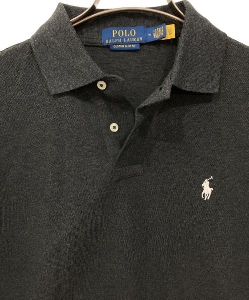 POLO RALPH LAUREN（ポロ・ラルフローレン）POLO RALPH LAUREN (ポロ・ラルフローレン) ロングスリーブポロシャツ グレー サイズ:Mの古着・服飾アイテム