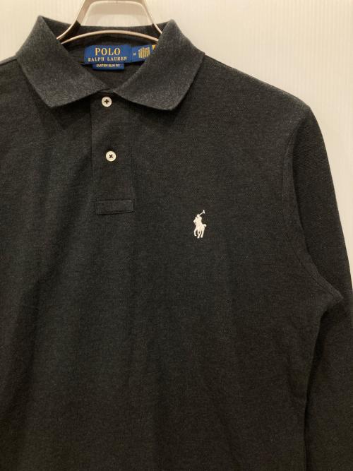 POLO RALPH LAUREN（ポロ・ラルフローレン）POLO RALPH LAUREN (ポロ・ラルフローレン) ロングスリーブポロシャツ グレー サイズ:Mの古着・服飾アイテム