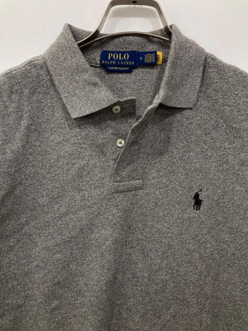 POLO RALPH LAUREN（ポロ・ラルフローレン）POLO RALPH LAUREN (ポロ・ラルフローレン) ロングスリーブポロシャツ グレー サイズ:Mの古着・服飾アイテム