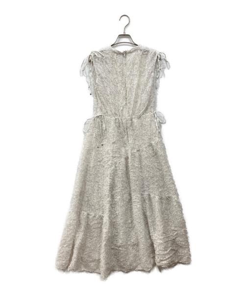 FRAY ID（フレイ アイディー）FRAY ID (フレイ アイディー) フリンジジャガードティアードワンピース アイボリー サイズ:1の古着・服飾アイテム