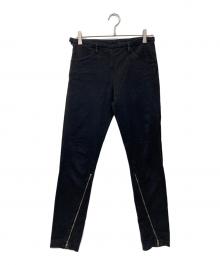 MM6 Maison Margiela（エムエムシックスメゾンマルジェラ）の古着「ジップパンツ」｜ブラック
