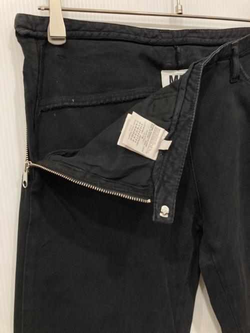MM6 Maison Margiela（エムエムシックスメゾンマルジェラ）MM6 Maison Margiela (エムエムシックスメゾンマルジェラ) ジップパンツ ブラック サイズ:40の古着・服飾アイテム