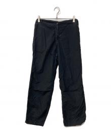 MM6 Maison Margiela（エムエムシックスメゾンマルジェラ）の古着「レーヨンパンツ」｜ブラック