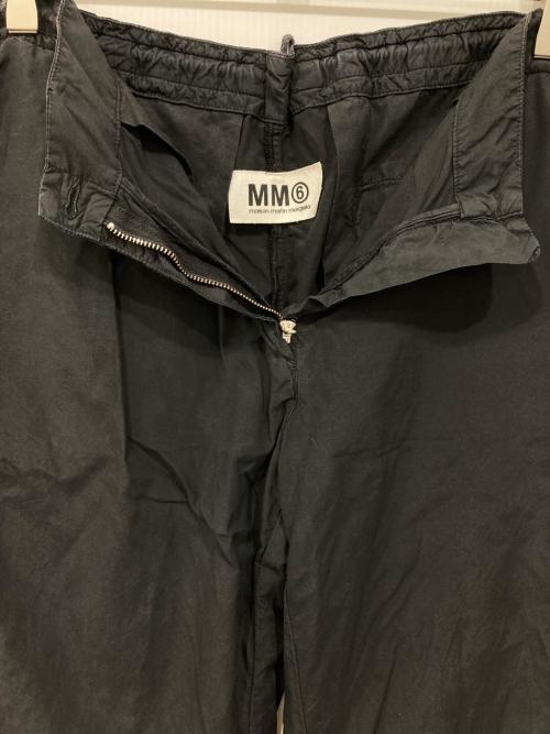 MM6 Maison Margiela（エムエムシックスメゾンマルジェラ）MM6 Maison Margiela (エムエムシックスメゾンマルジェラ) レーヨンパンツ ブラック サイズ:42の古着・服飾アイテム