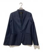 UNITED ARROWSユナイテッドアローズ）の古着「UPCB CERRUTI ノーラペルジャケット」｜ネイビー