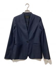 UNITED ARROWS（ユナイテッドアローズ）の古着「UPCB CERRUTI ノーラペルジャケット」｜ネイビー