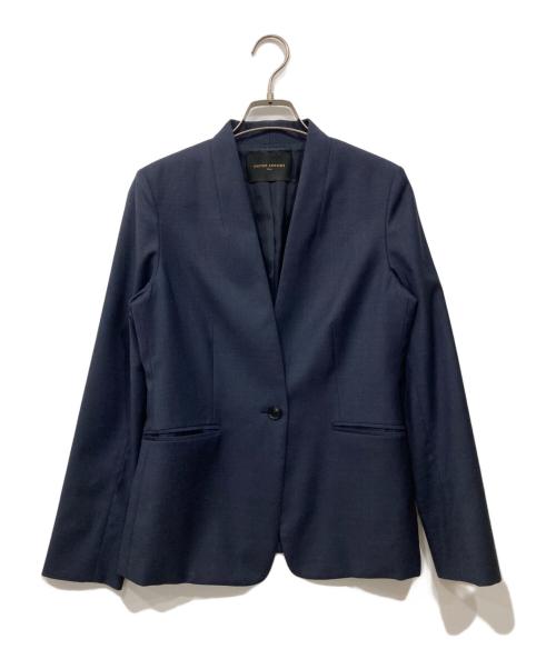 UNITED ARROWS（ユナイテッドアローズ）UNITED ARROWS (ユナイテッドアローズ) UPCB CERRUTI ノーラペルジャケット ネイビー サイズ:38の古着・服飾アイテム