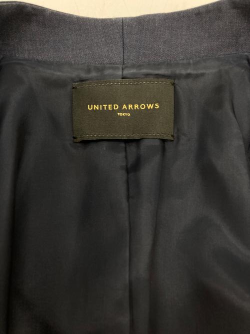 UNITED ARROWS（ユナイテッドアローズ）UNITED ARROWS (ユナイテッドアローズ) UPCB CERRUTI ノーラペルジャケット ネイビー サイズ:38の古着・服飾アイテム