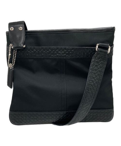 COACH（コーチ）COACH (コーチ) シグネチャーショルダーバッグ ブラックの古着・服飾アイテム