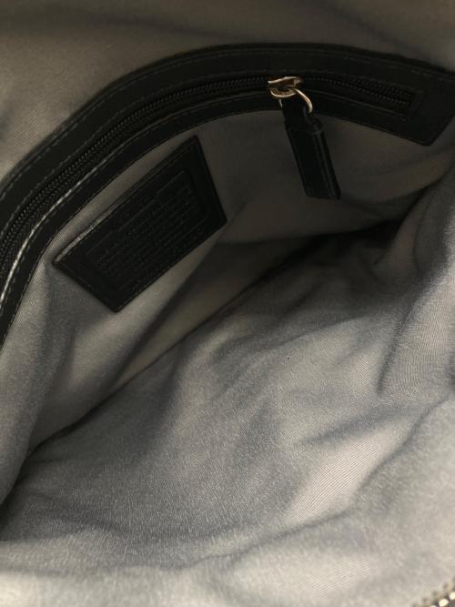 COACH（コーチ）COACH (コーチ) シグネチャーショルダーバッグ ブラックの古着・服飾アイテム