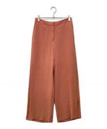 theory luxe（セオリーリュクス）の古着「サイドスリットワイドパンツ」｜ピンク